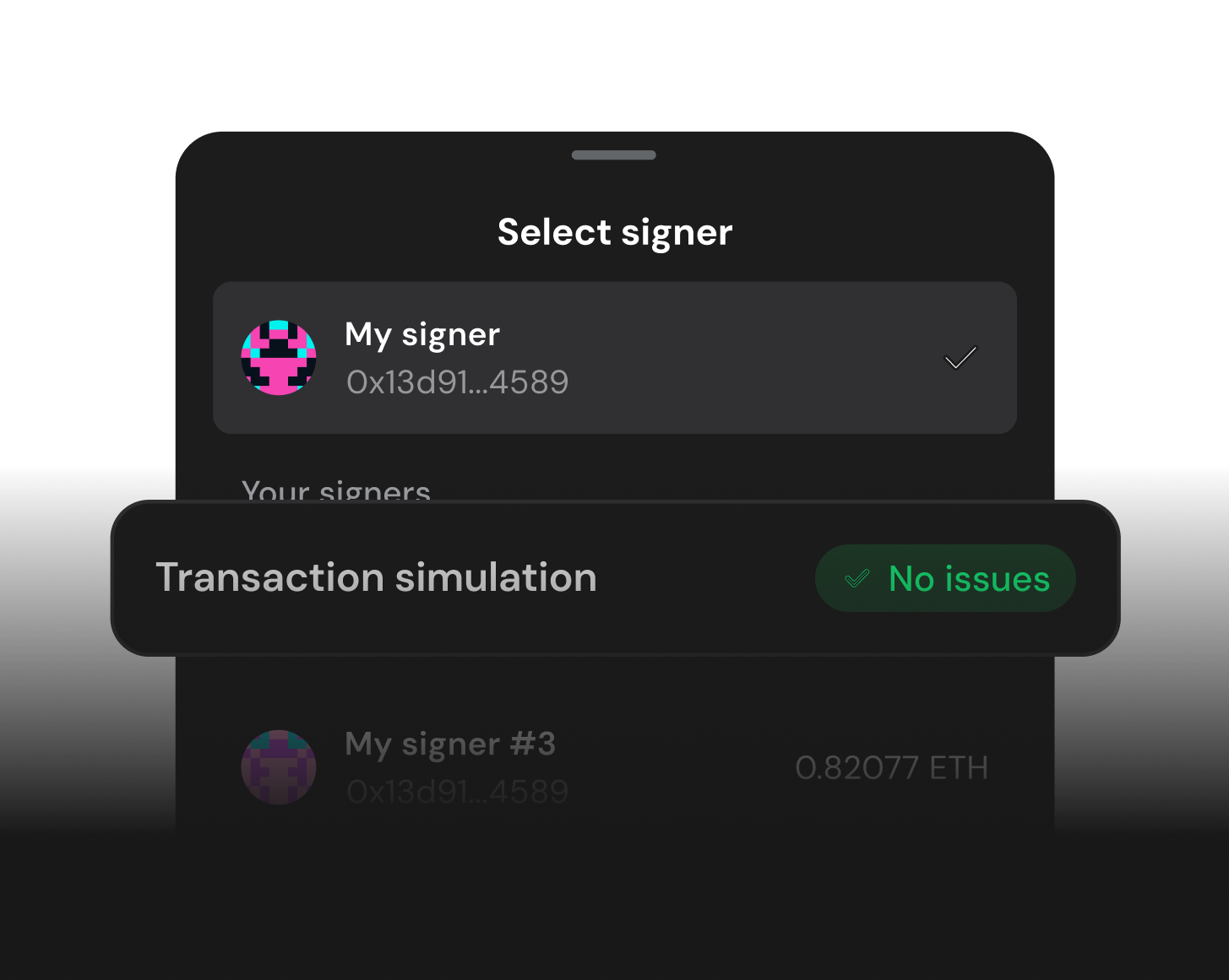 Scan and Simulate transactions